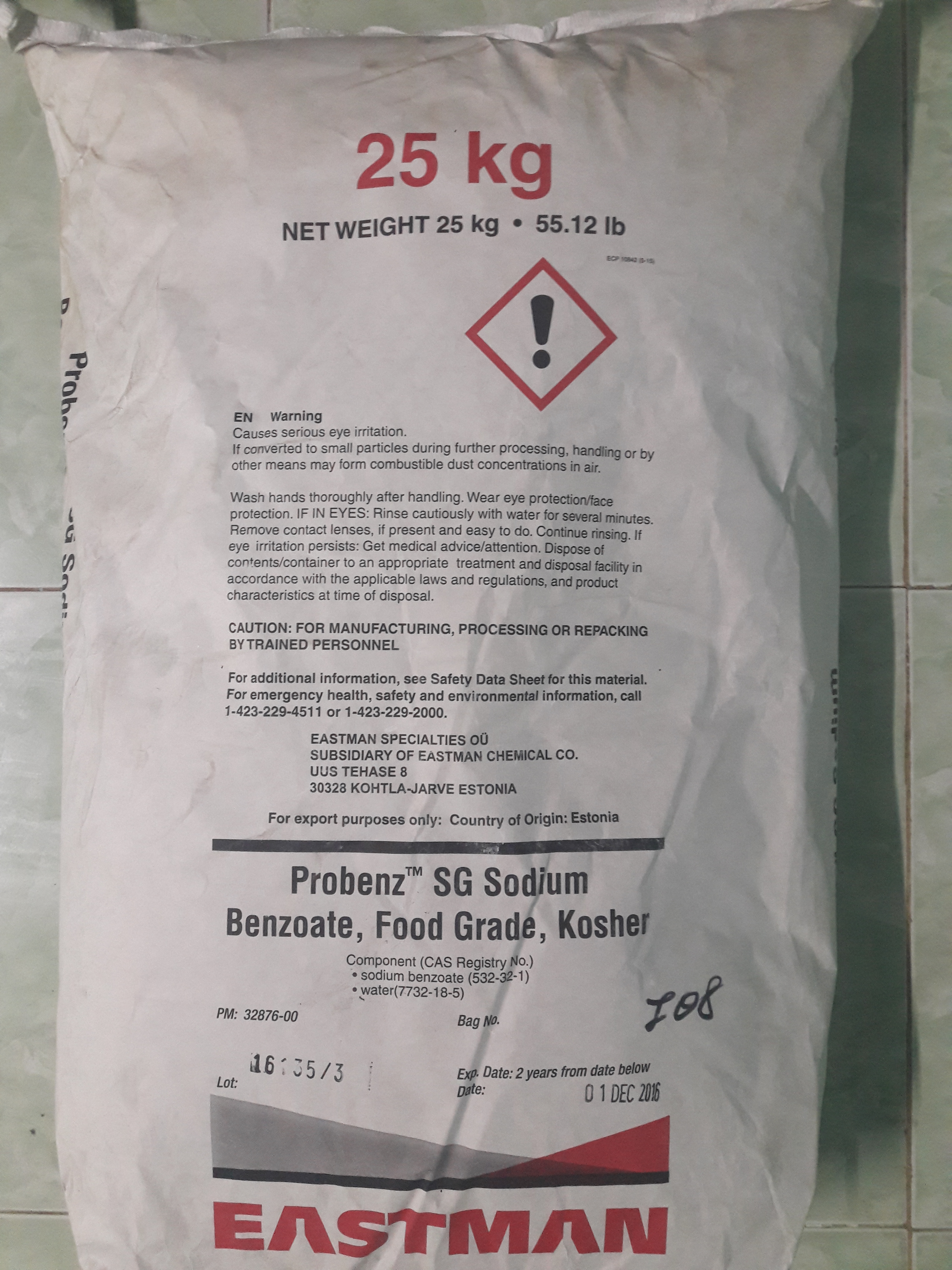 Sodium Benzoate - USA - Hóa Chất Vĩnh Khương - Công Ty TNHH Thương Mại Xuất Nhập Khẩu Vĩnh Khương